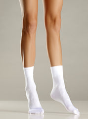 Nylon cuff ankle socks