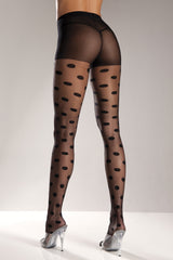 Polka Dot Sheer Nylon Pantyhose