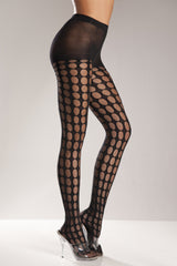 Lycra Crochet Patterned Pantyhose